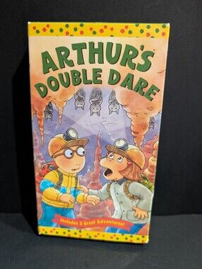 Arthur’s Double Dare (VHS, 2004) 3 Great Adventures PBS Kids Video Tape